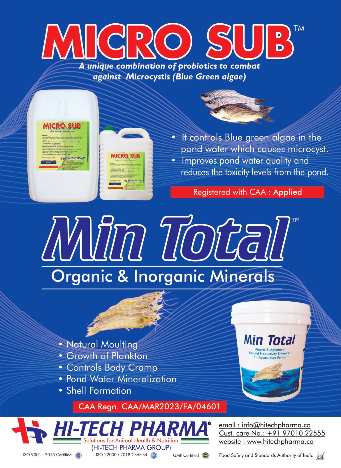 Hi Tech Pharmas Latest Launch MICRO SUB and MIN TOTAL Transform Aquaculture with innovative solutions 1 scaled Hi Tech Pharmas Latest Launch MICRO SUB and MIN TOTAL Transform Aquaculture with innovative solutions 1 scaled
