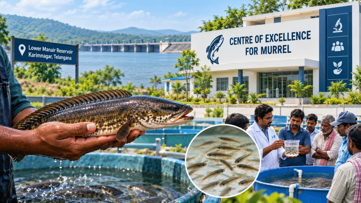 Centre of Excellence for Murrel farming at Lower Manair Reservoir in Telangana